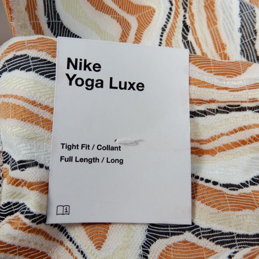 NIKE Yoga Luxe Fit & Flare Full Length Pants Size 2X Dark Russet White NEW $115 - Picture 12 of 12